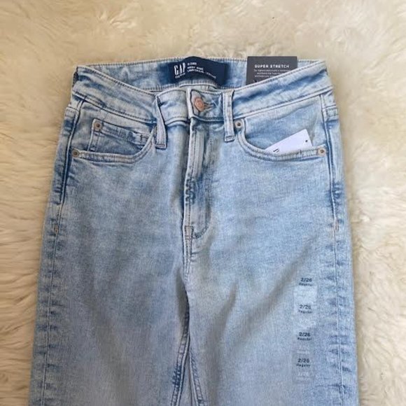 NWT $70 GAP DENIM 1969 Women 2/26 R High Rise Super Skinny Distressed Jeans - Picture 6 of 6